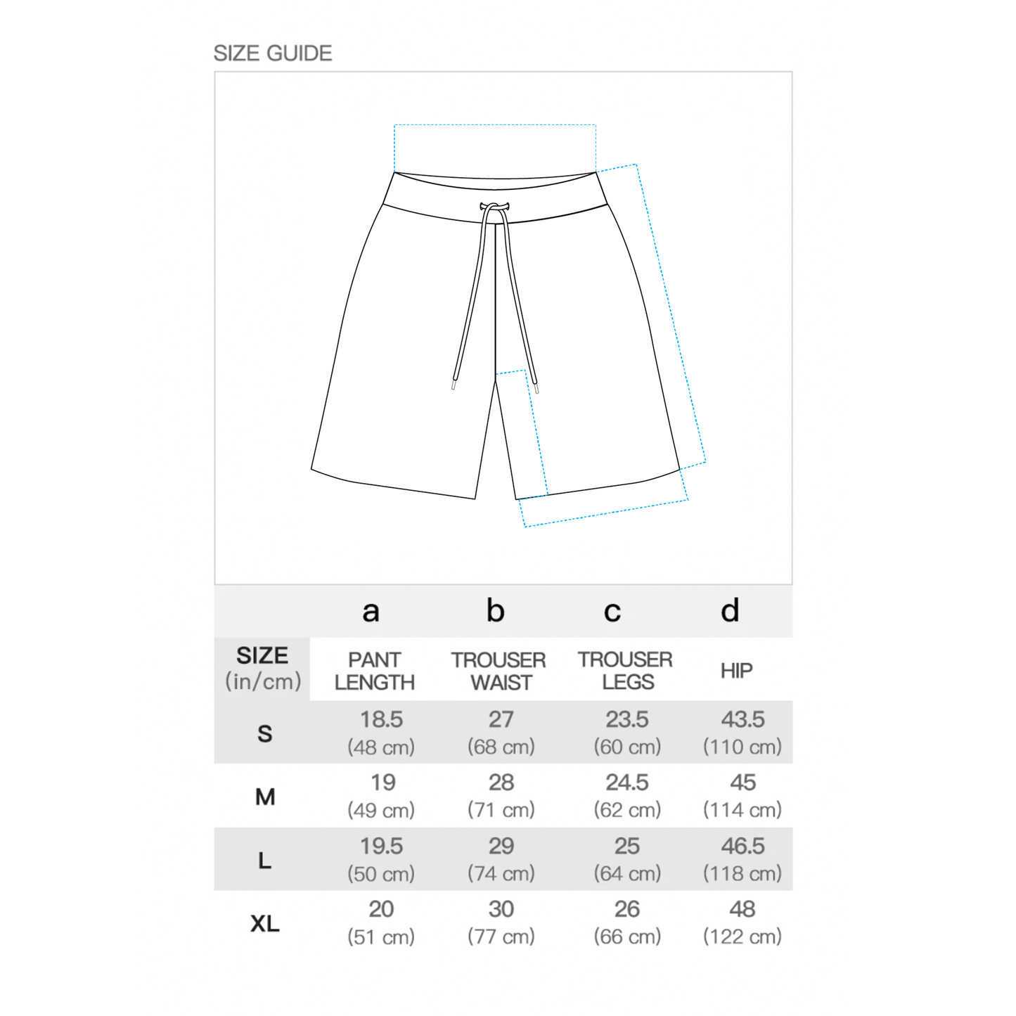 SS23 SHORTS B&W